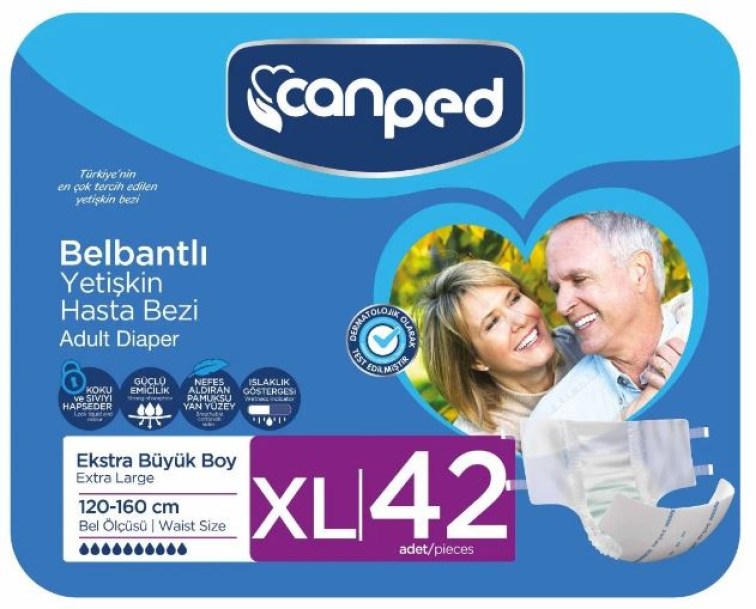 Canped Belbantlı Hasta Bezi Extra Büyük